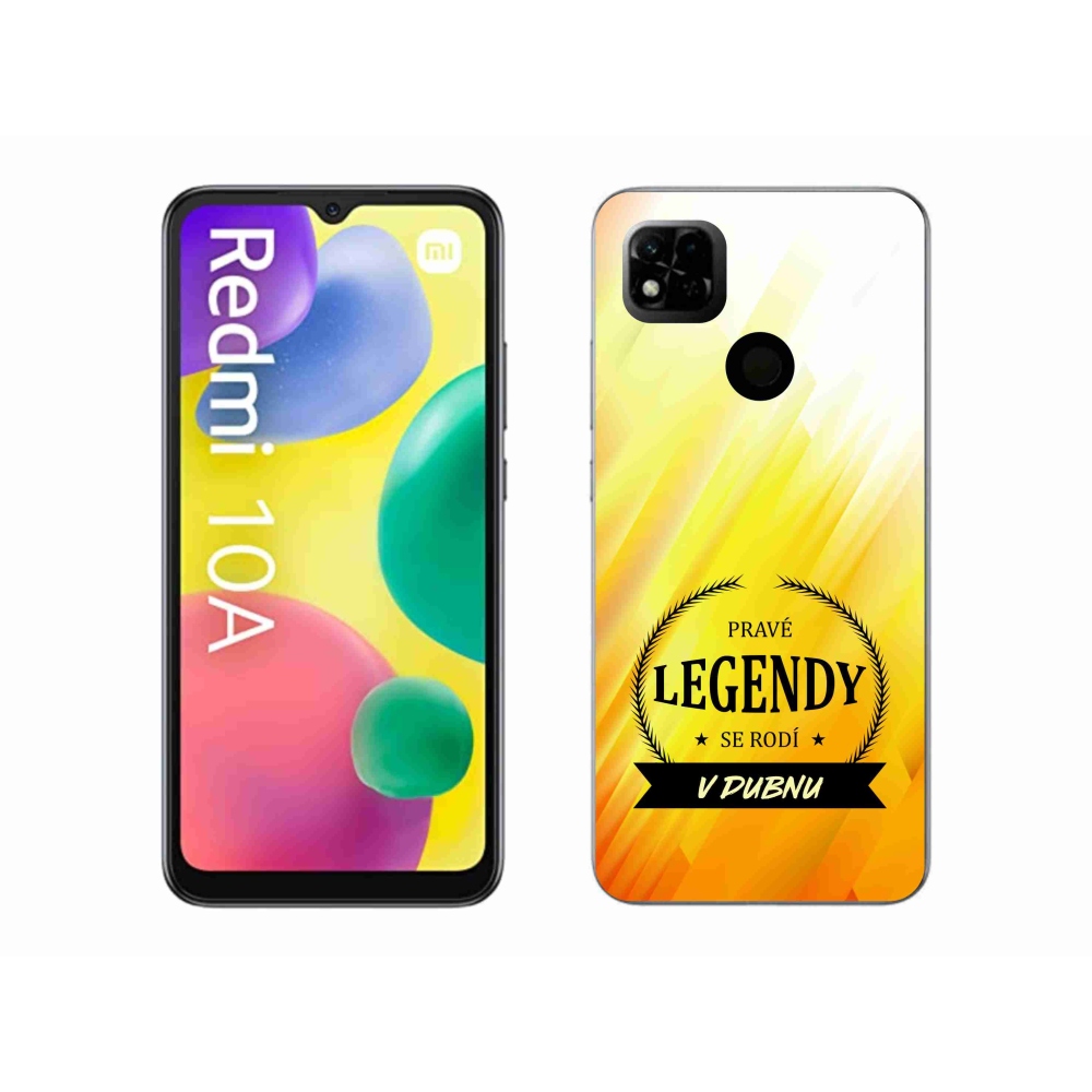 Gélový kryt mmCase na Xiaomi Redmi 10A - legendy v apríli žlté pozadie