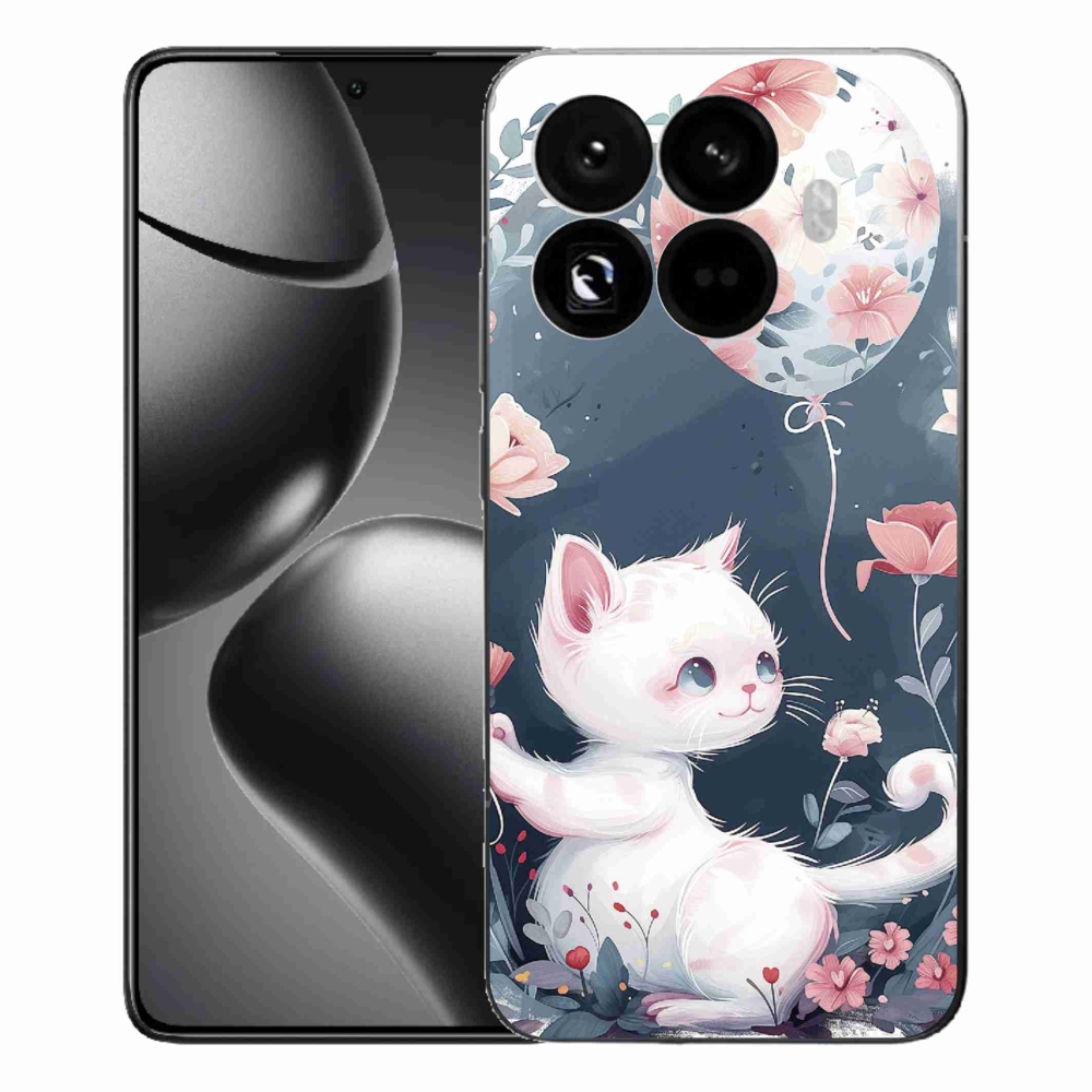 Gélový kryt mmCase na Xiaomi 15T Pro - mačiatko s balónikom