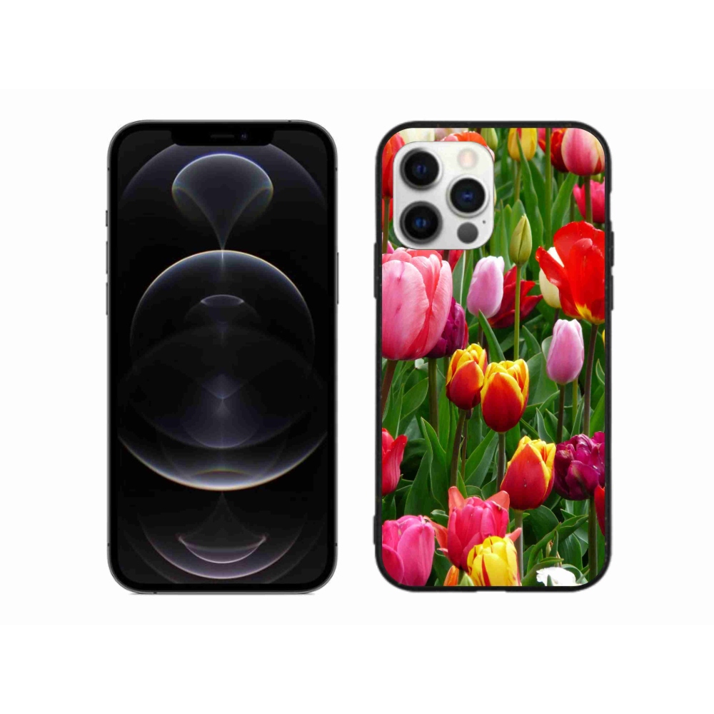Gélový kryt mmCase na iPhone 12 Pro Max - tulipány