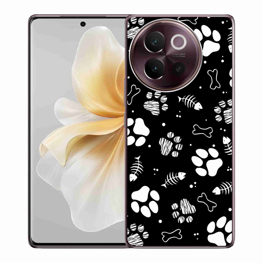 Gélový kryt mmCase na Vivo V40 Lite 5G - psie labky