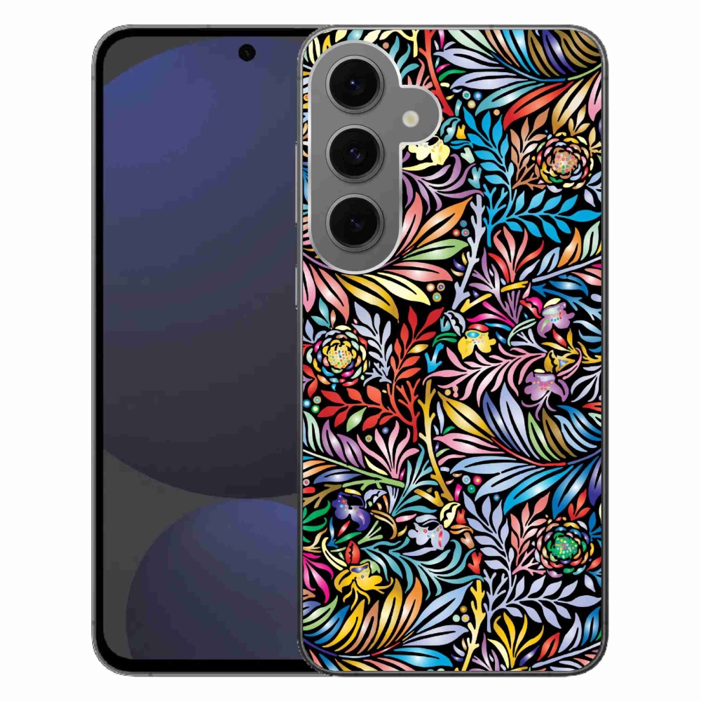 Gélový kryt mmCase na Samsung Galaxy S24 FE - kvety 5