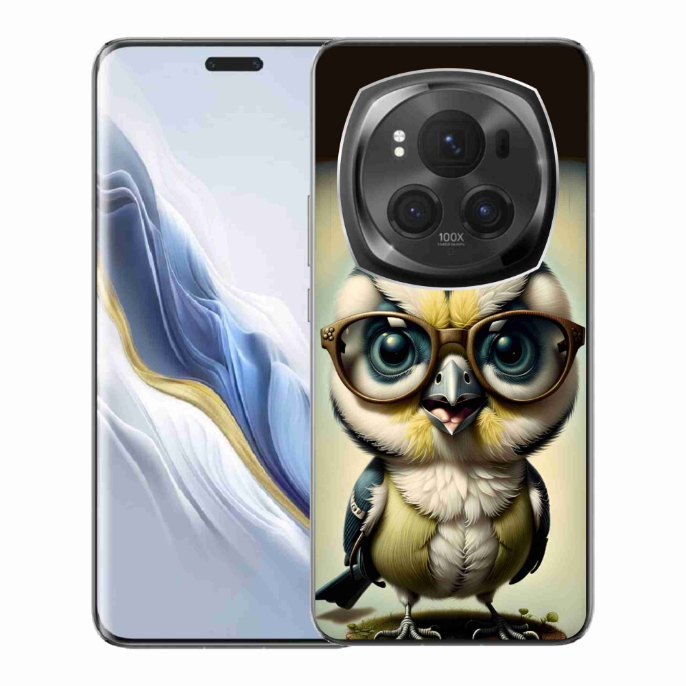 Gélový kryt mmCase na Honor Magic 6 Pro 5G - mláďa s okuliarmi