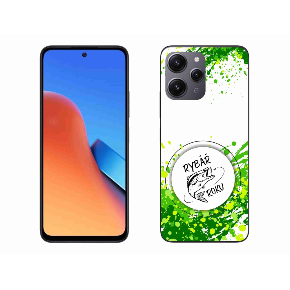 Gélový kryt mmCase na Xiaomi Redmi 12 - rybár roku biele pozadie