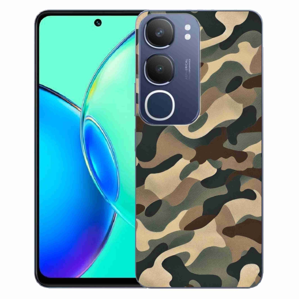 Gélový kryt mmCase na Vivo Y19s - maskáčový vzor 11