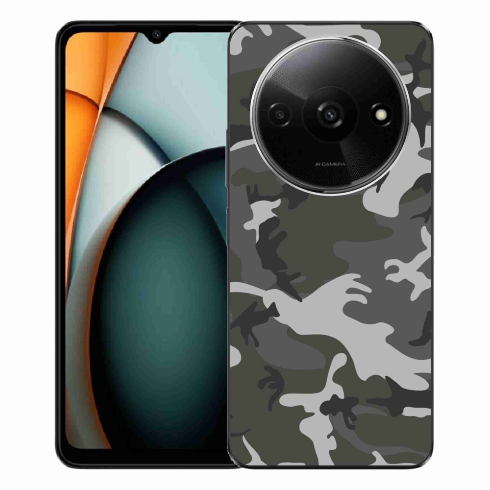 Gélový kryt mmCase na Xiaomi Redmi A3 - maskáčový vzor