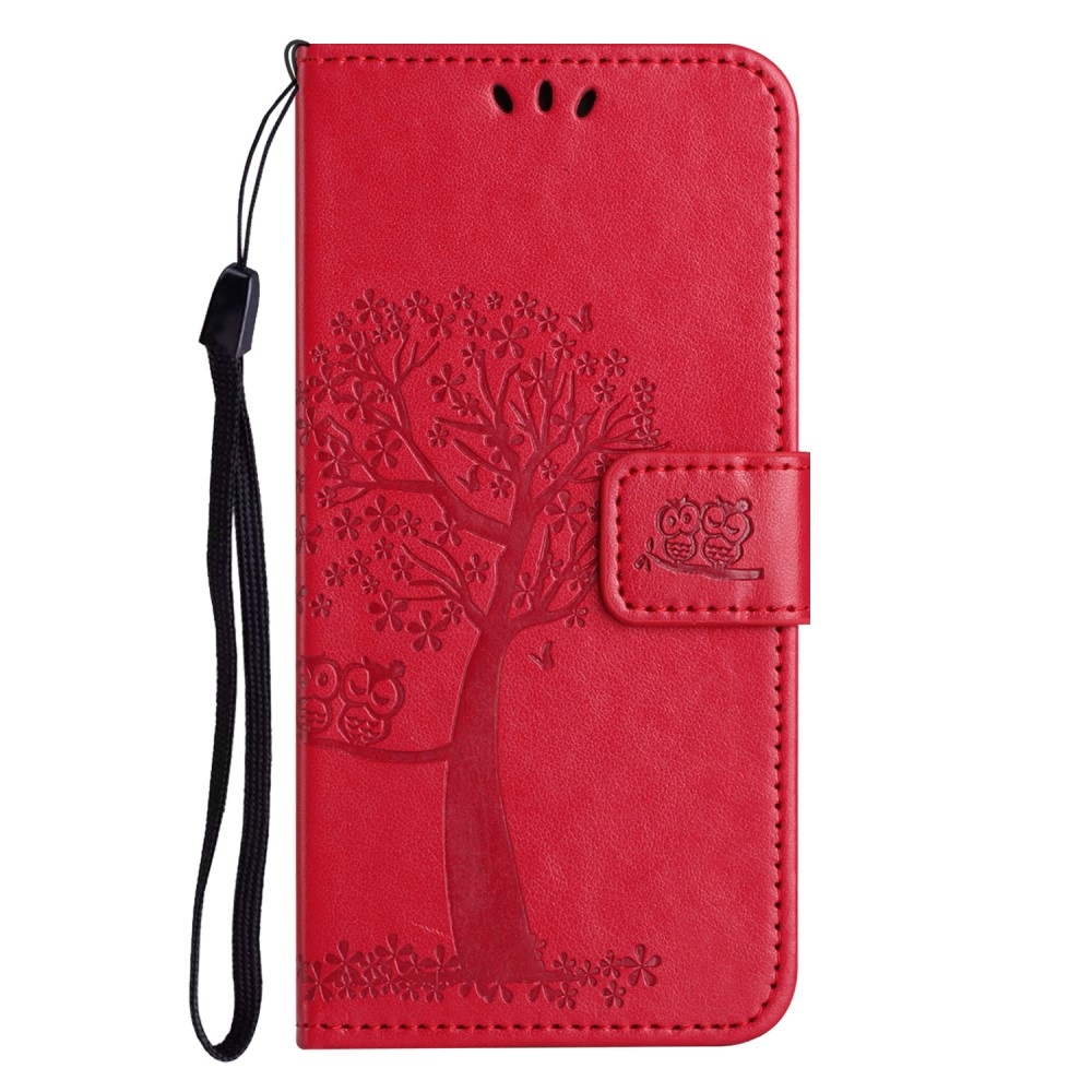 Tree knižkové puzdro na iPhone 15 Pro Max - červené