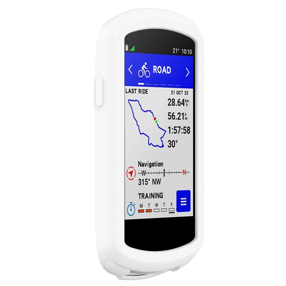 Collision silikónový obal na GPS cyklonavigácii Garmin Edge 1040 - biely