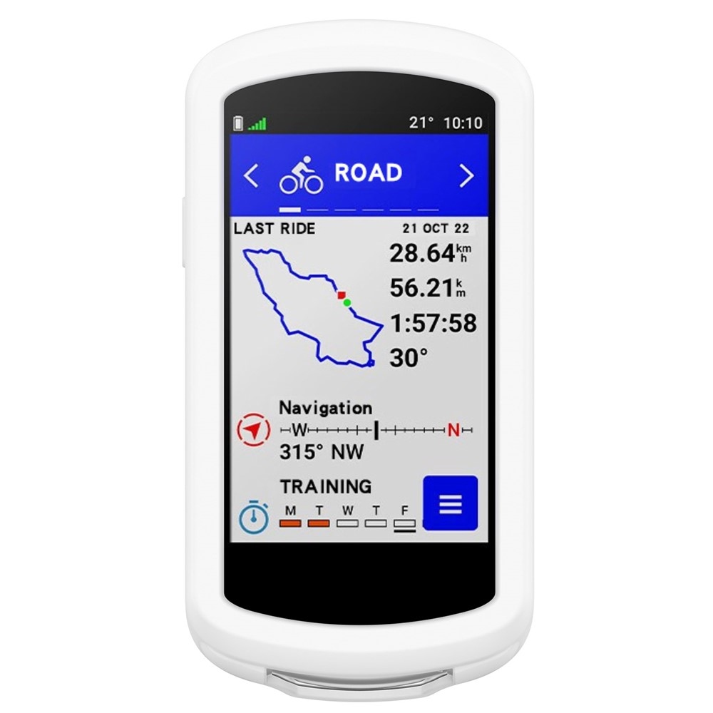 Collision silikónový obal na GPS cyklonavigácii Garmin Edge 1040 - biely