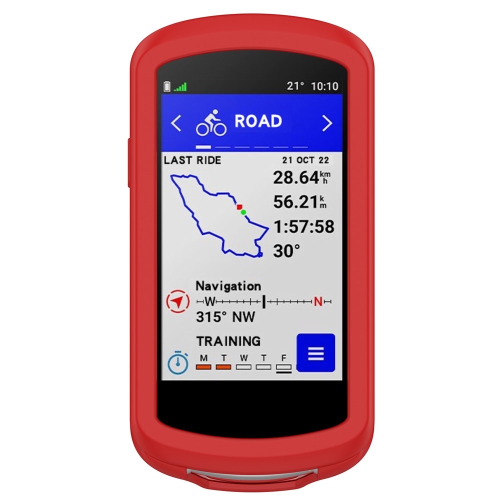 Collision silikónový obal na GPS cyklonavigácii Garmin Edge 1040 - červený
