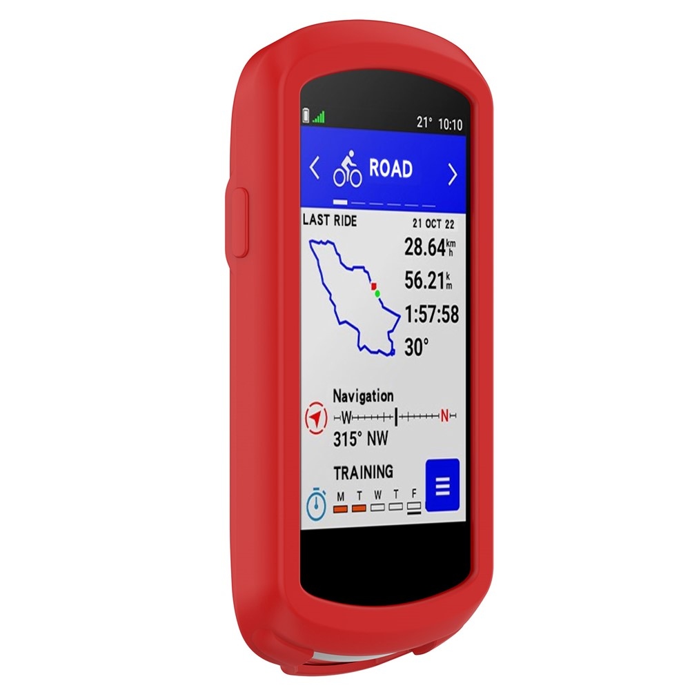 Collision silikónový obal na GPS cyklonavigácii Garmin Edge 1040 - červený