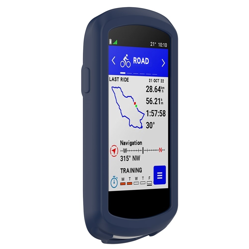 Collision silikónový obal na GPS cyklonavigácii Garmin Edge 1040 - modrý