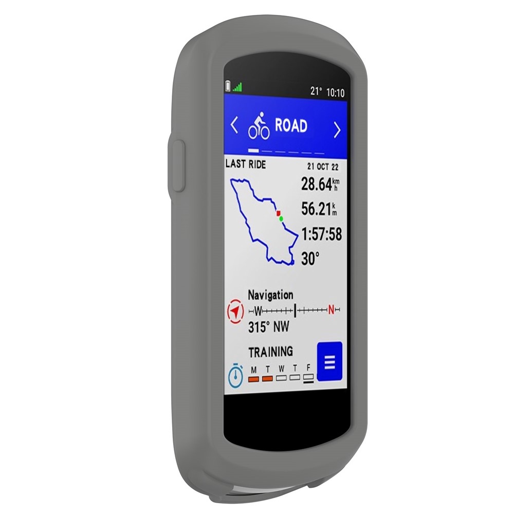 Collision silikónový obal na GPS cyklonavigácii Garmin Edge 1040 - tmavosivý