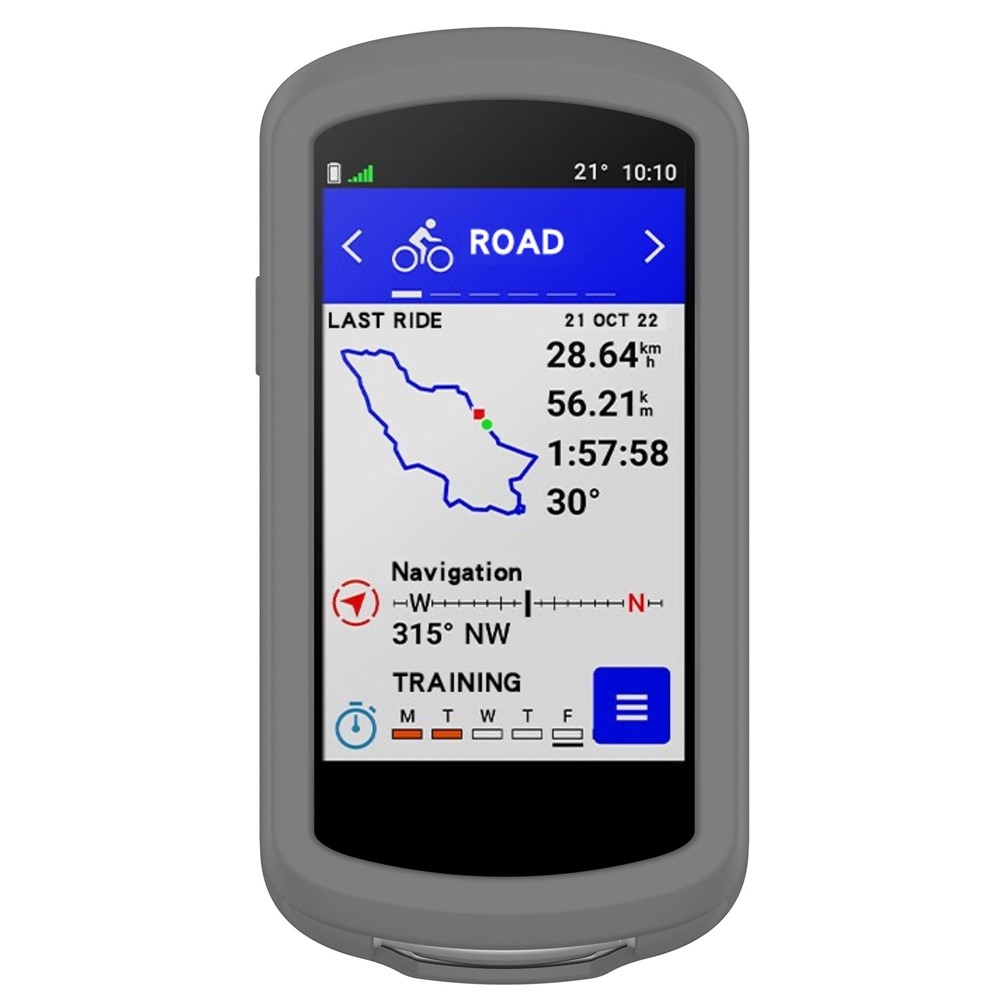 Collision silikónový obal na GPS cyklonavigácii Garmin Edge 1040 - tmavosivý