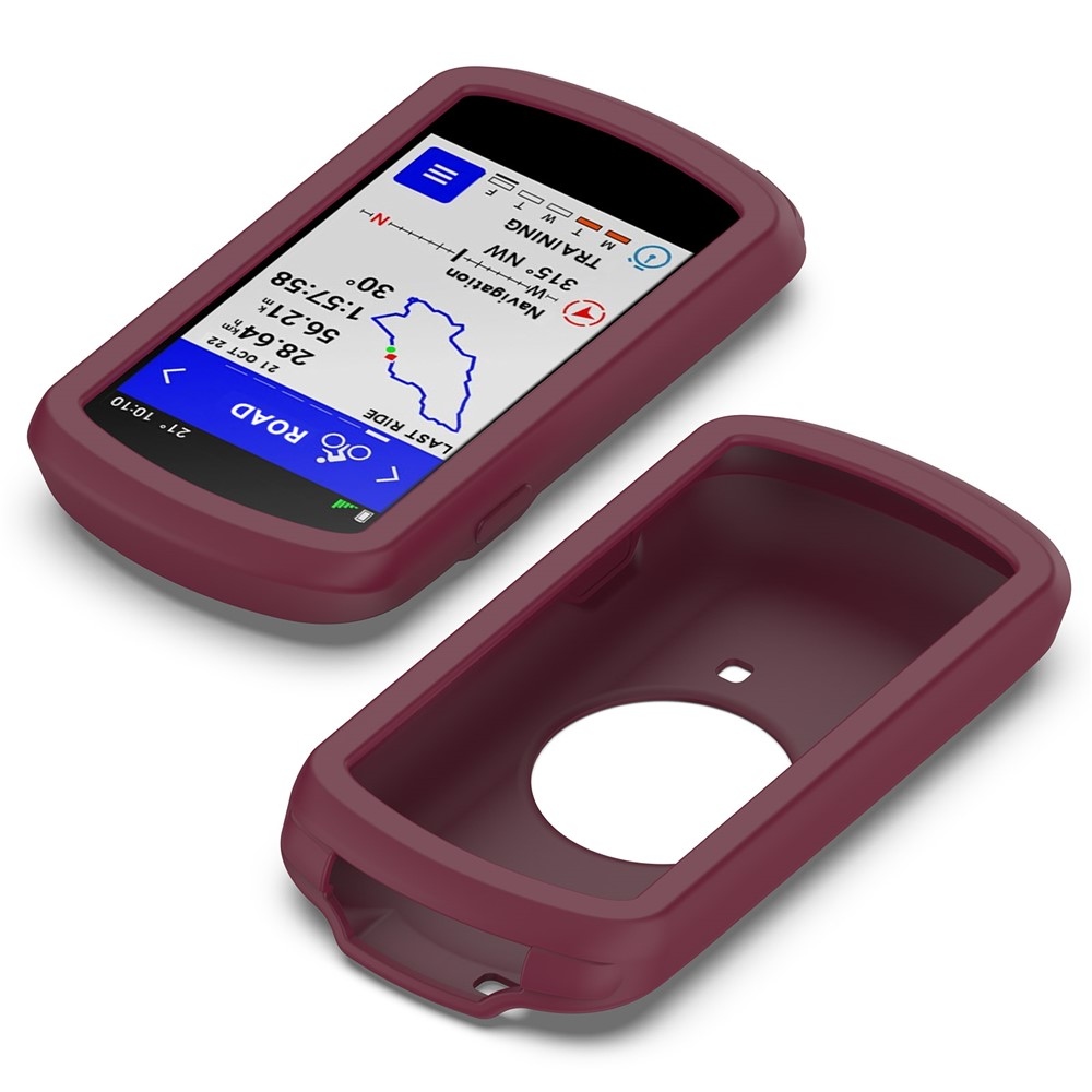 Collision silikónový obal na GPS cyklonavigácii Garmin Edge 1040 - vínový