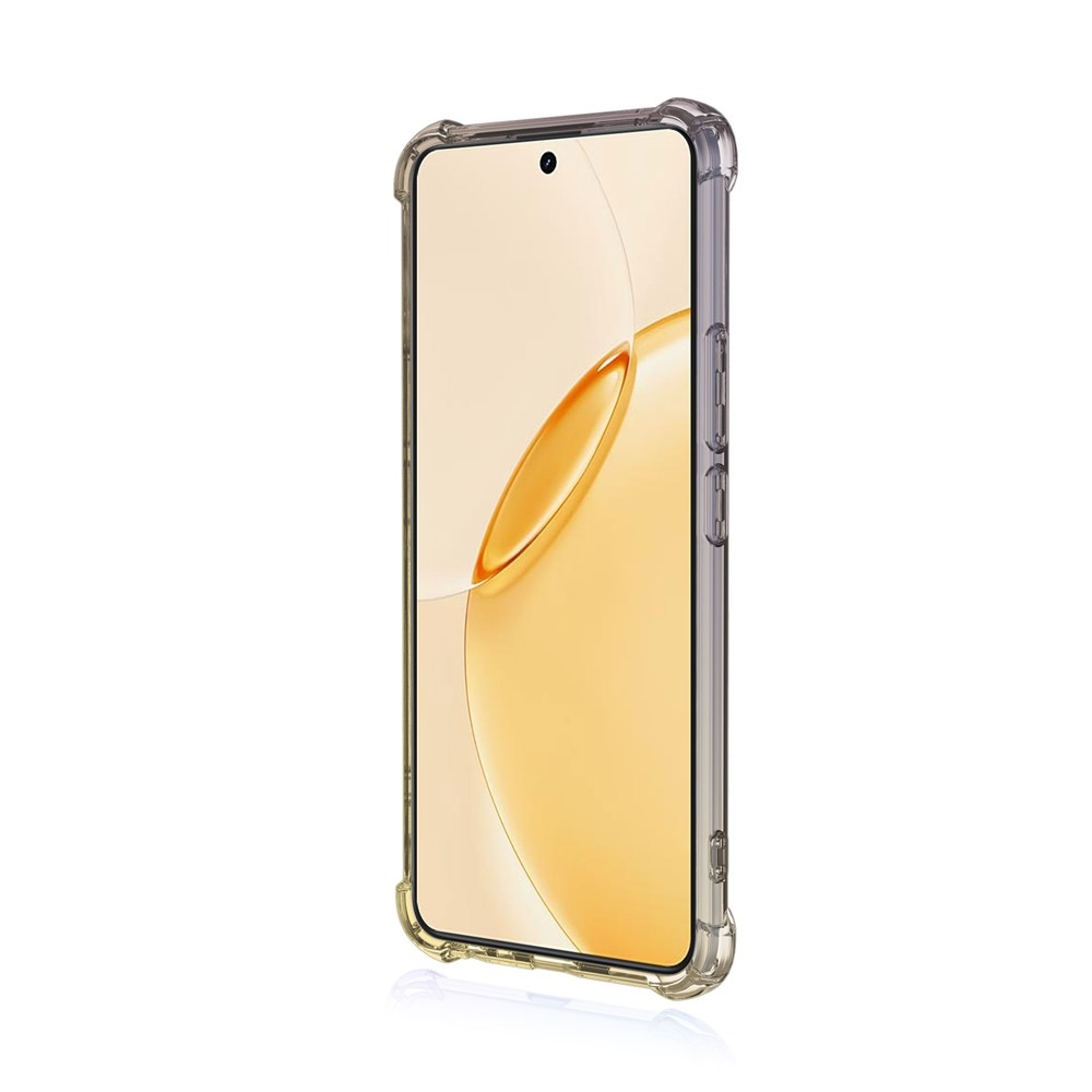Colore odolný gélový obal s vystuženými rohmi na Realme 16 Pro+ 5G - čierny/zlatý