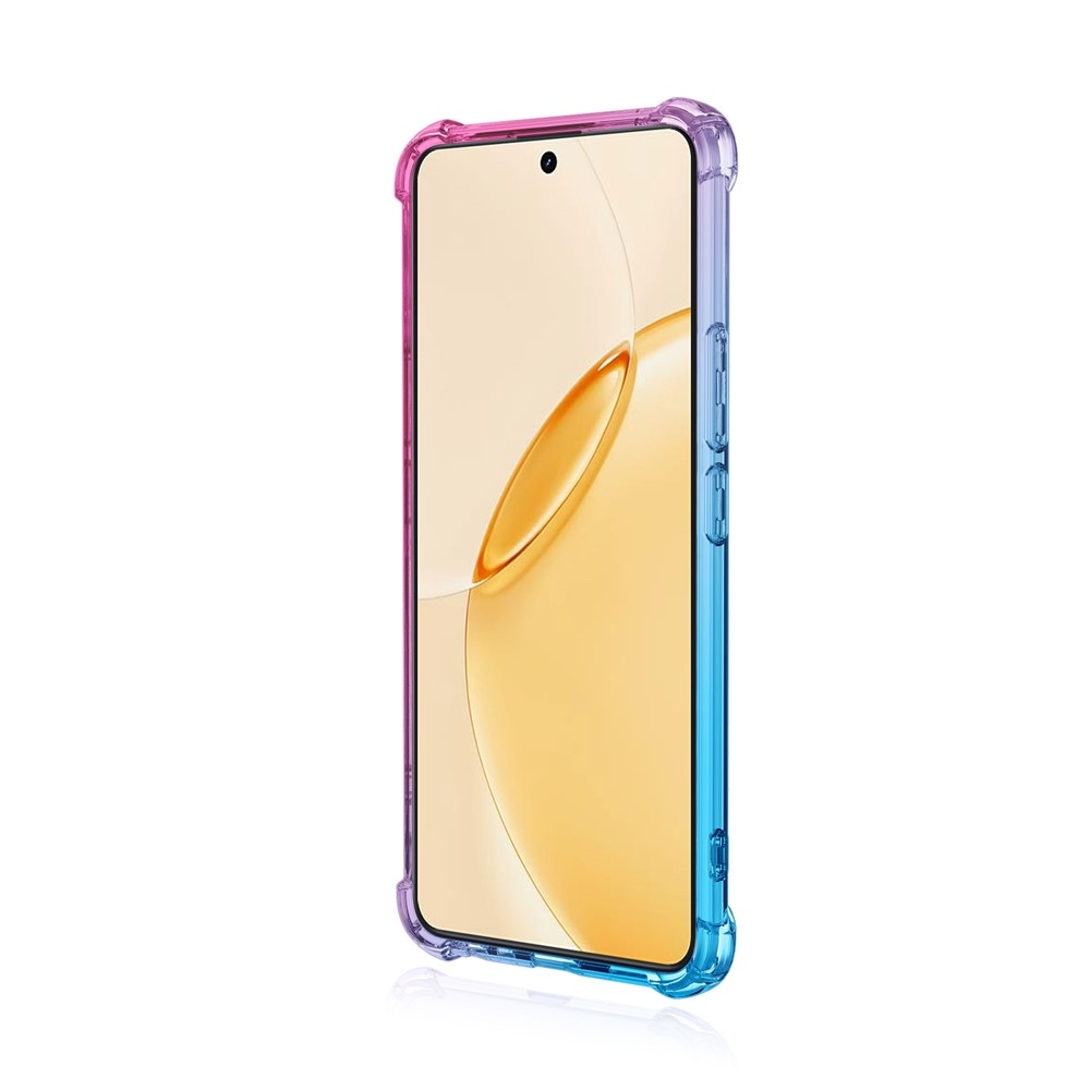 Colore odolný gélový obal s vystuženými rohmi na Realme 16 Pro+ 5G - modrý/ružový