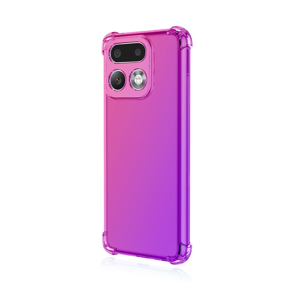 Colore odolný gélový obal s vystuženými rohmi na Realme 16 Pro+ 5G - ružový/fialový