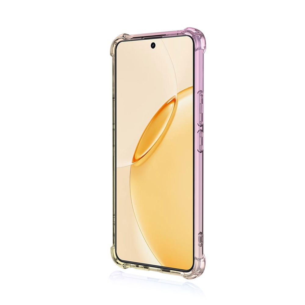 Colore odolný gélový obal s vystuženými rohmi na Realme 16 Pro+ 5G - ružový/zlatý