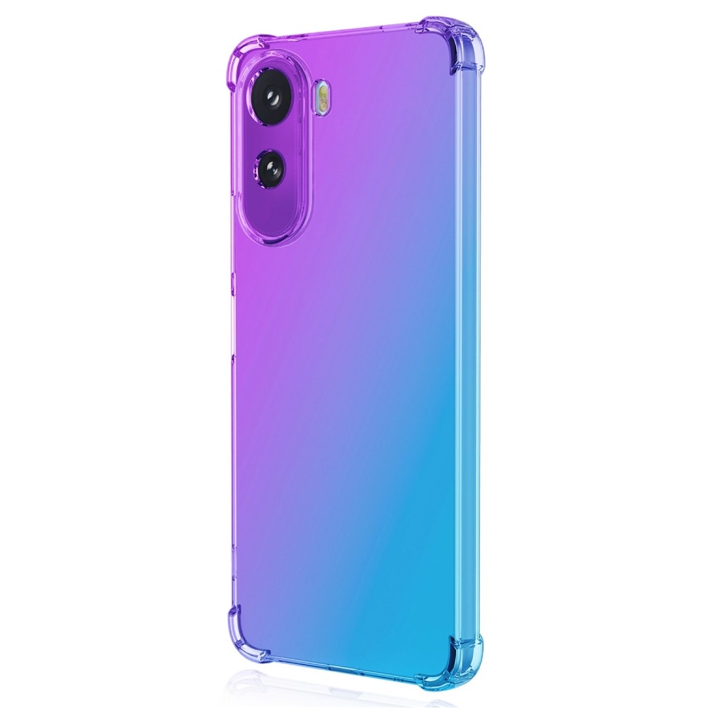 Colore odolný gélový obal s vystuženými rohmi na Xiaomi Redmi A7 Pro - fialový/modrý
