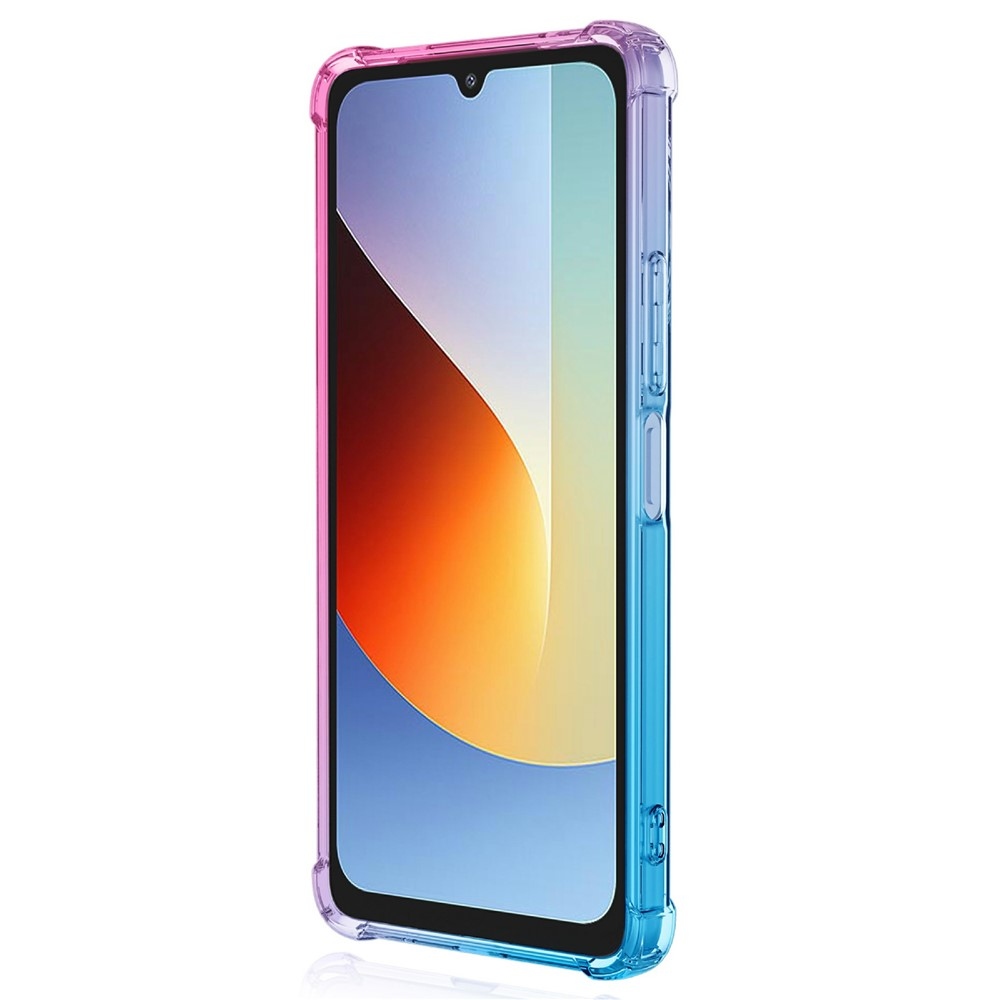 Colore odolný gélový obal s vystuženými rohmi na Xiaomi Redmi A7 Pro - modrý/ružový