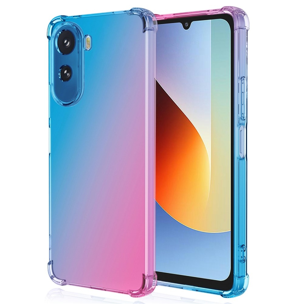 Colore odolný gélový obal s vystuženými rohmi na Xiaomi Redmi A7 Pro - modrý/ružový