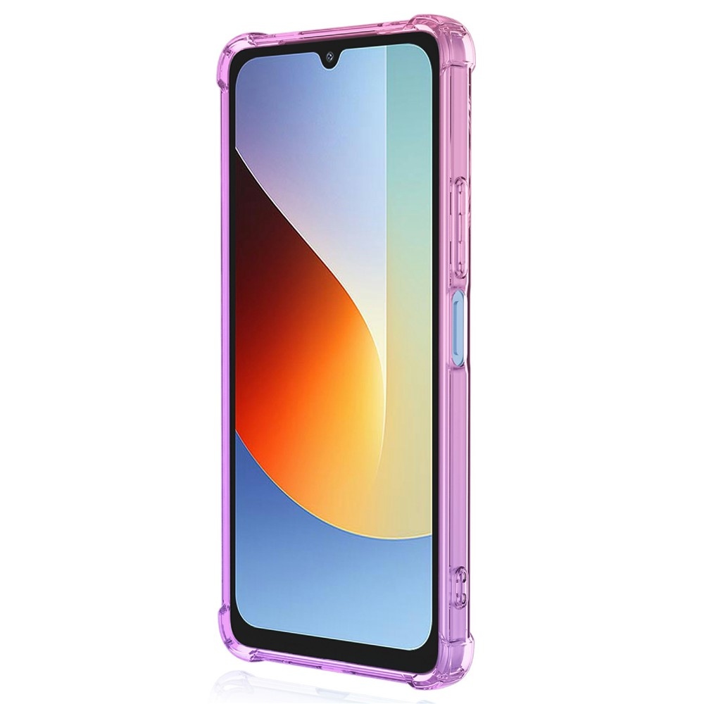Colore odolný gélový obal s vystuženými rohmi na Xiaomi Redmi A7 Pro - ružový/fialový
