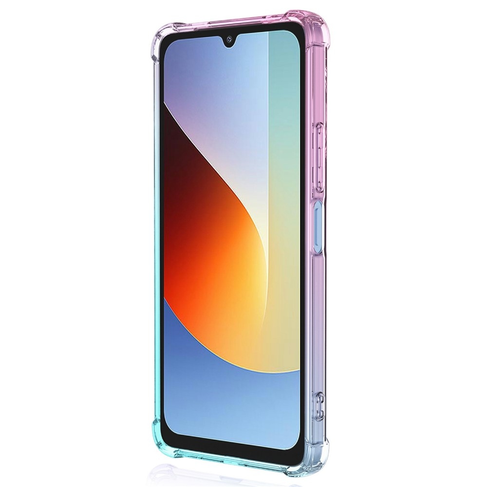 Colore odolný gélový obal s vystuženými rohmi na Xiaomi Redmi A7 Pro - ružový/zelený