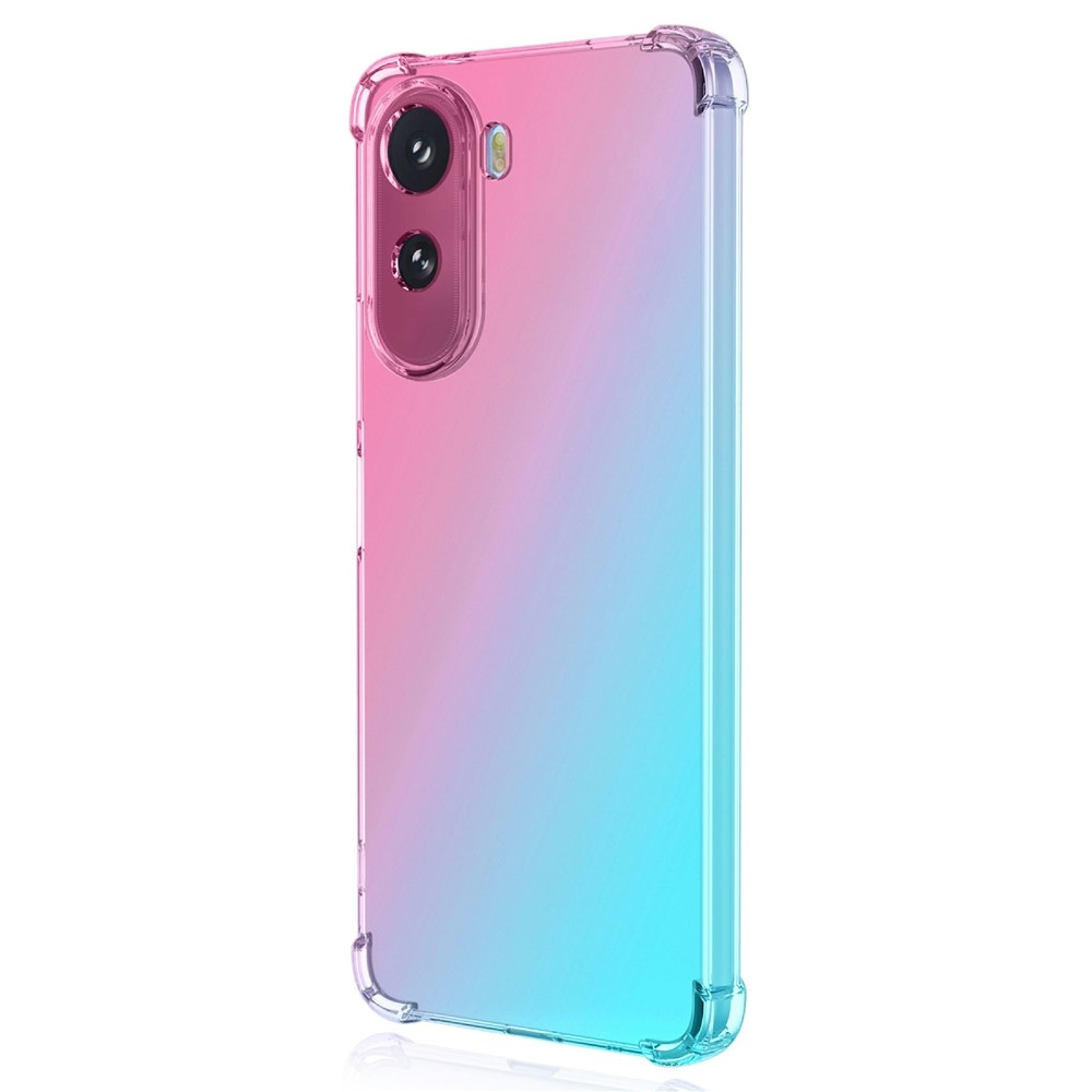 Colore odolný gélový obal s vystuženými rohmi na Xiaomi Redmi A7 Pro - ružový/zelený