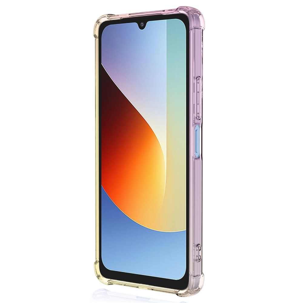 Colore odolný gélový obal s vystuženými rohmi na Xiaomi Redmi A7 Pro - ružový/zlatý