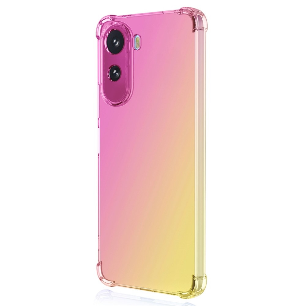 Colore odolný gélový obal s vystuženými rohmi na Xiaomi Redmi A7 Pro - ružový/zlatý