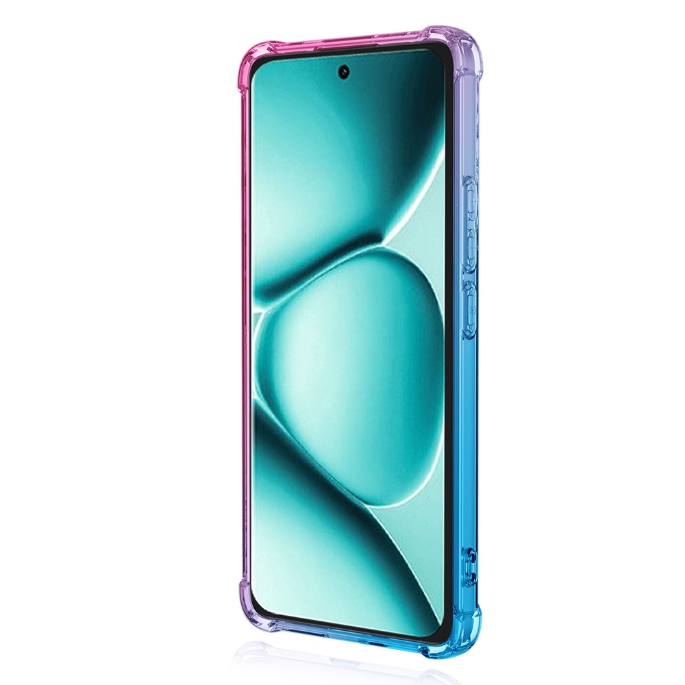 Colore odolný gélový obal s vystuženými rohmi na Xiaomi Redmi Note 15 Pro+ 5G - modrý/ružový