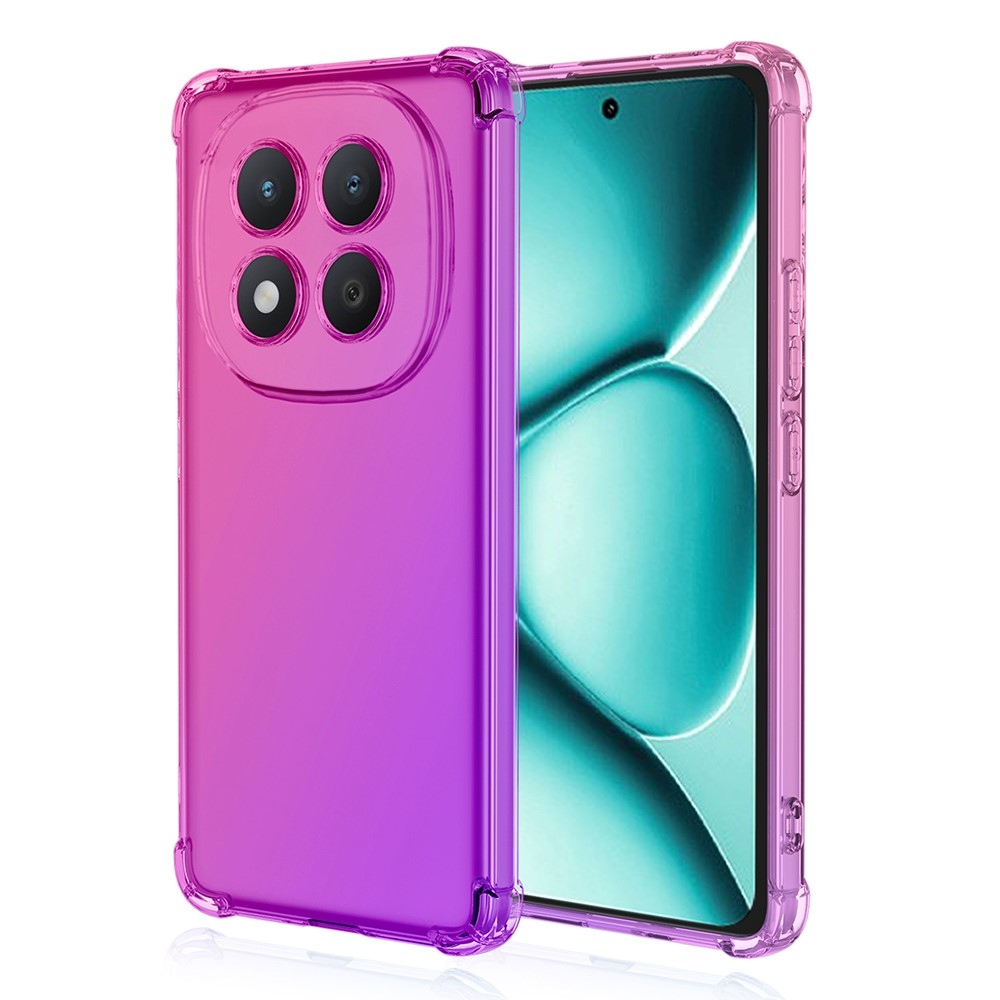 Colore odolný gélový obal s vystuženými rohmi na Xiaomi Redmi Note 15 Pro+ 5G - ružový/fialový
