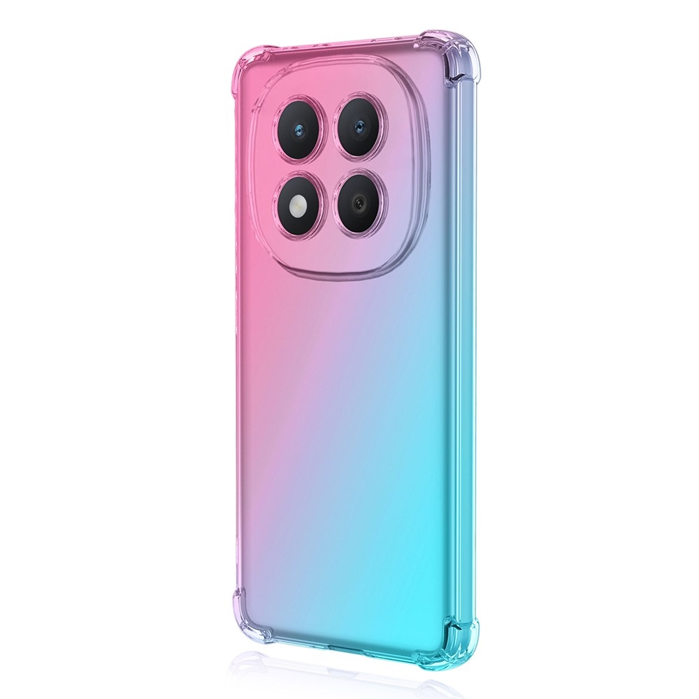Colore odolný gélový obal s vystuženými rohmi na Xiaomi Redmi Note 15 Pro+ 5G - ružový/zelený