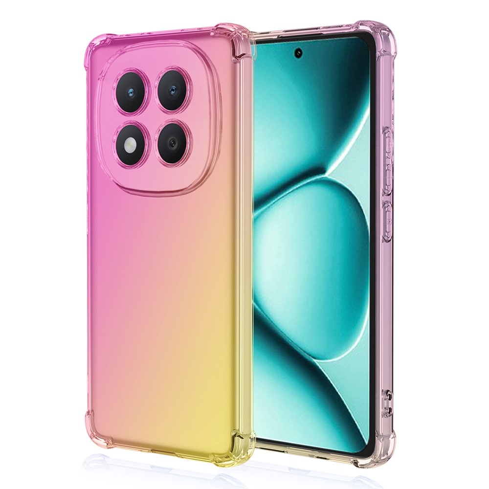 Colore odolný gélový obal s vystuženými rohmi na Xiaomi Redmi Note 15 Pro+ 5G - ružový/zlatý