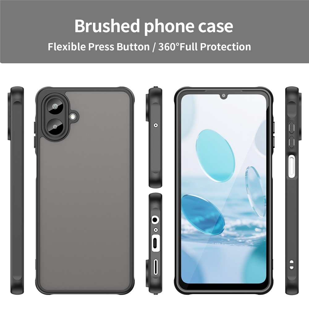 Proof gélový obal s pevným chrbtom na Samsung Galaxy A07 4G - čierny