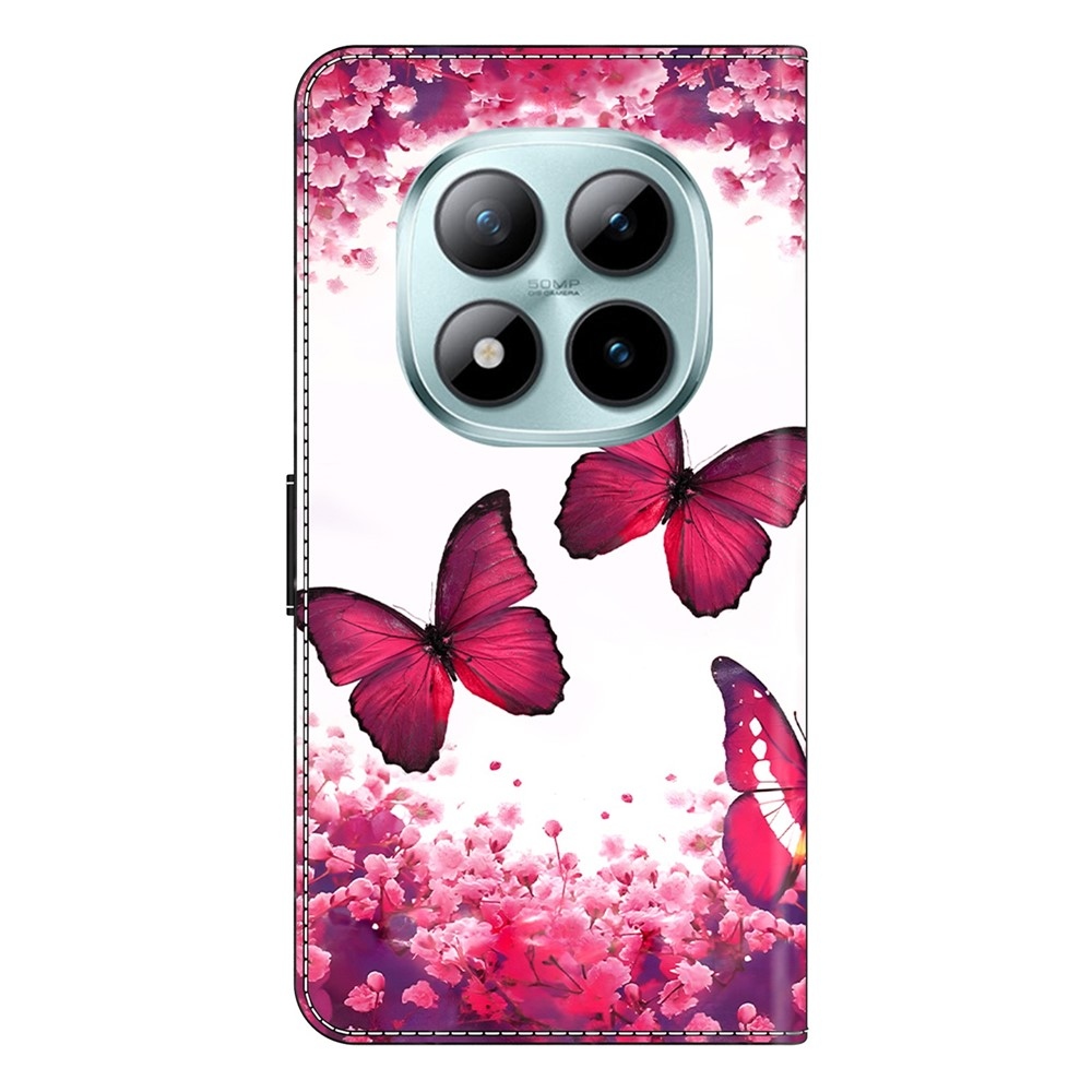 Compart knižkové púzdro na Xiaomi Poco M8 5G/Redmi Note 15 5G/Note 15 4G - červení motýle