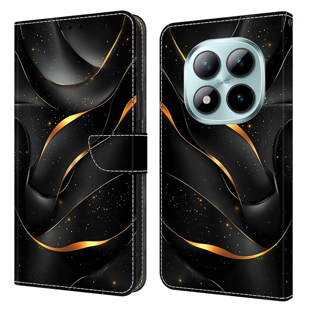 Compart knižkové púzdro na Xiaomi Poco M8 5G/Redmi Note 15 5G/Note 15 4G - zlaté praskliny