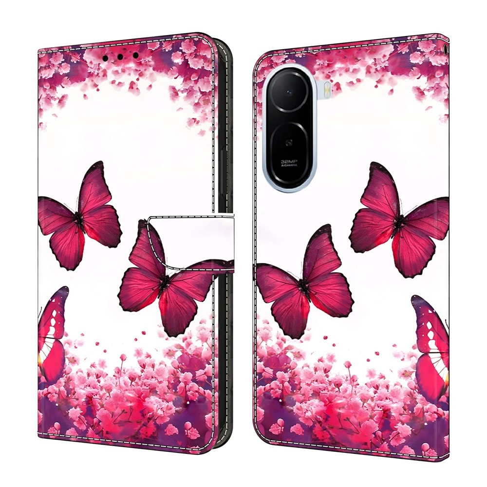 Compart knižkové puzdro na Xiaomi Redmi A7 Pro - červené motýle