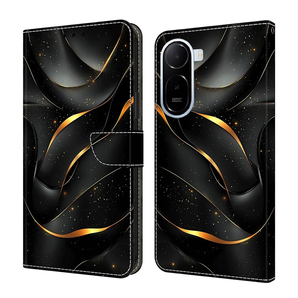 Compart knižkové puzdro na Xiaomi Redmi A7 Pro - zlaté praskliny
