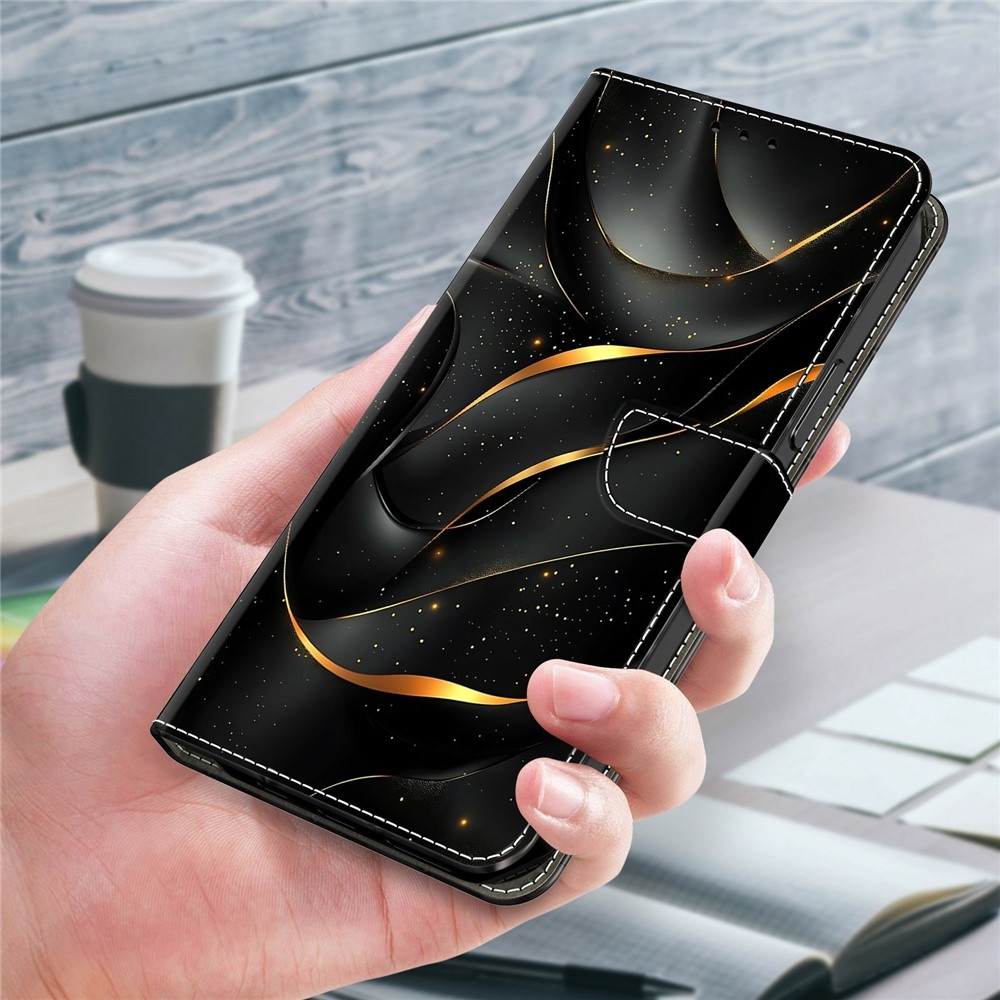 Compart knižkové puzdro na Xiaomi Redmi A7 Pro - zlaté praskliny