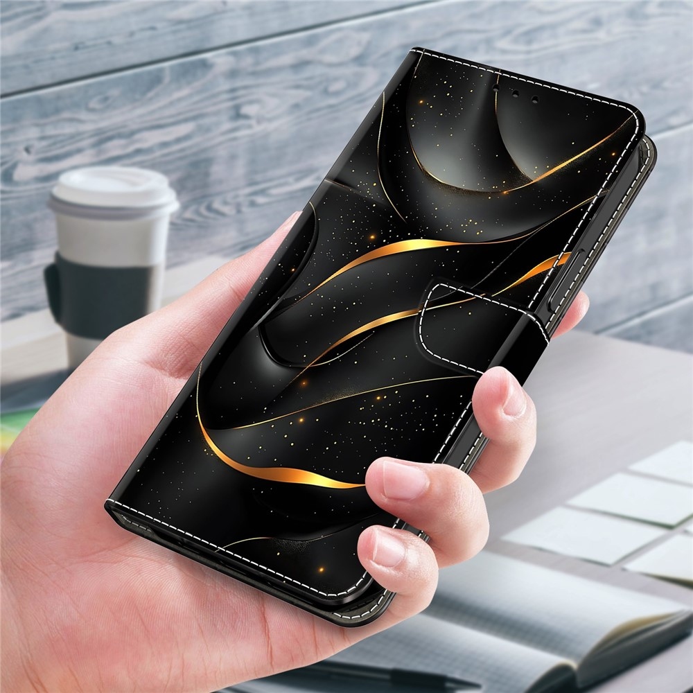 Compart knižkové púzdro na Xiaomi Redmi Note 15 Pro 5G - zlaté praskliny