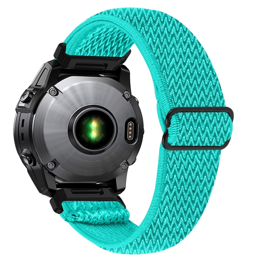 Connect nylonový elastický remienok na Garmin Fenix ​​8 Pro 51mm/Fenix ​​8 51mm - modrozelený