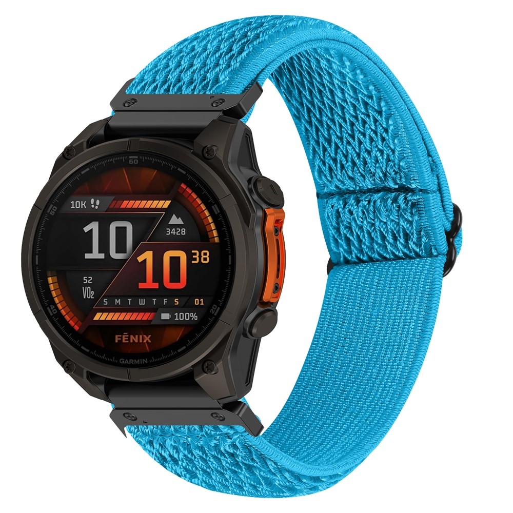 Connect nylonový elastický remienok na Garmin Fenix ​​8 Pro 51mm/Fenix ​​8 51mm - modrý