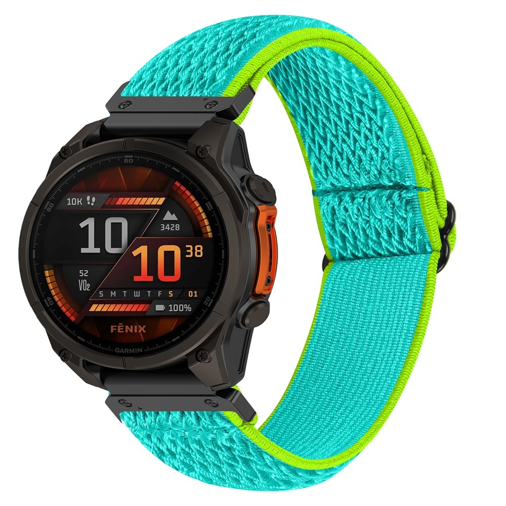 Connect nylonový elastický remienok na Garmin Fenix ​​8 Pro 51mm/Fenix ​​8 51mm - žltozelený