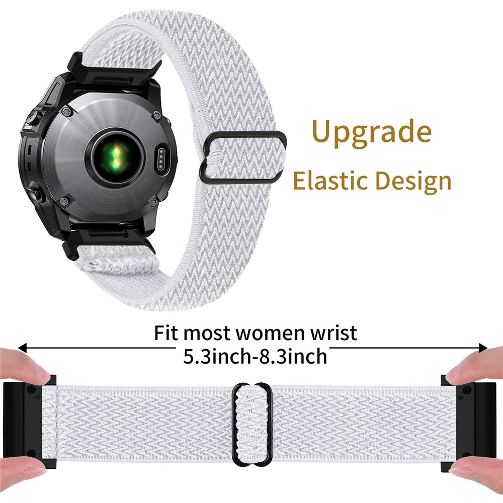 Connect nylonový elastický remienok na Garmin Forerunner 970 - biely