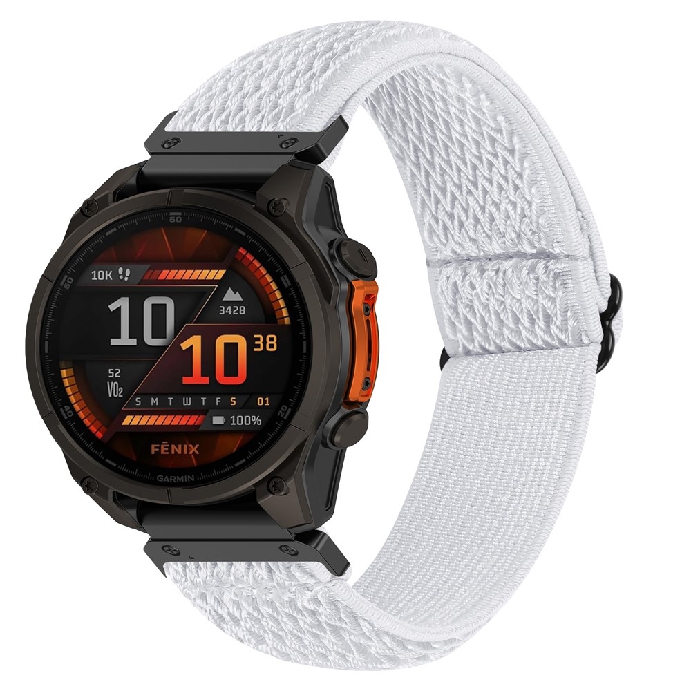 Connect nylonový elastický remienok na Garmin Forerunner 970 - biely