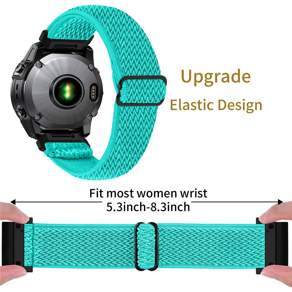 Connect nylonový elastický remienok na Garmin Forerunner 970 - modrozelený