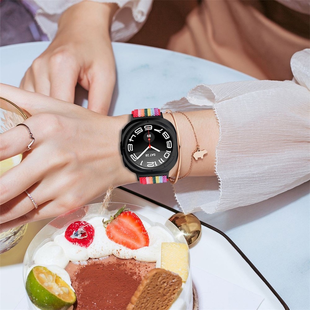 Connect nylonový elastický remienok na Samsung Galaxy Watch8 Classic 46mm/Watch8 44mm/40mm - farebný