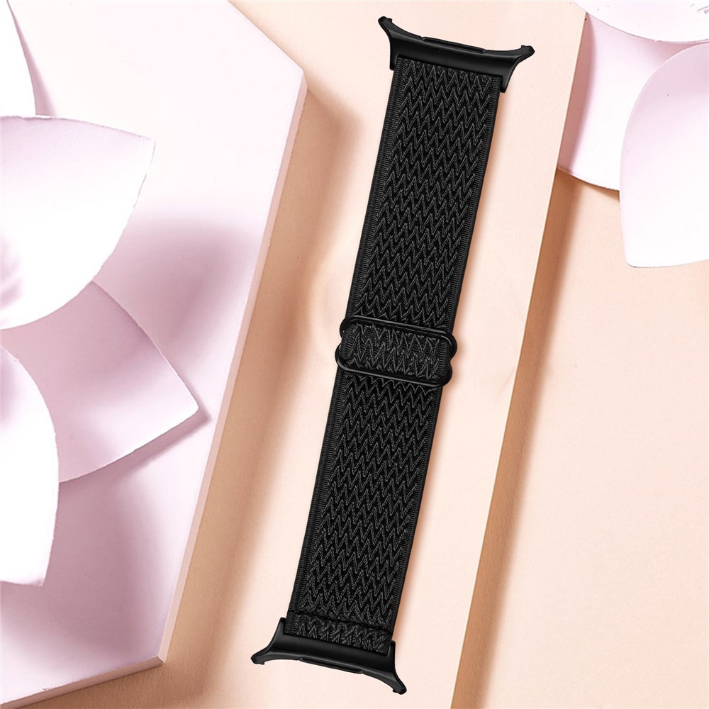 Connect nylonový elastický remienok na Samsung Galaxy Watch8 Classic 46mm/Watch8 44mm/40mm - čierny