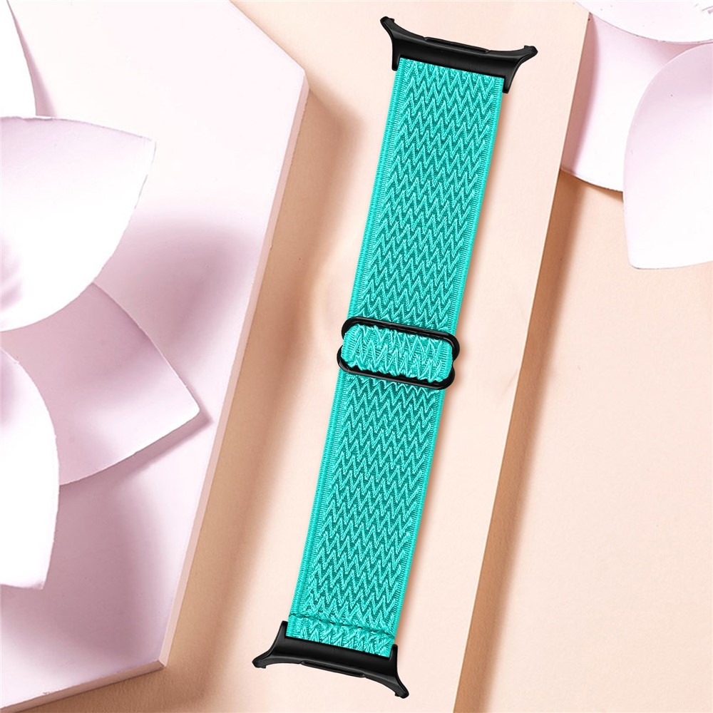 Connect nylonový elastický remienok na Samsung Galaxy Watch8 Classic 46mm/Watch8 44mm/40mm - modrozelený